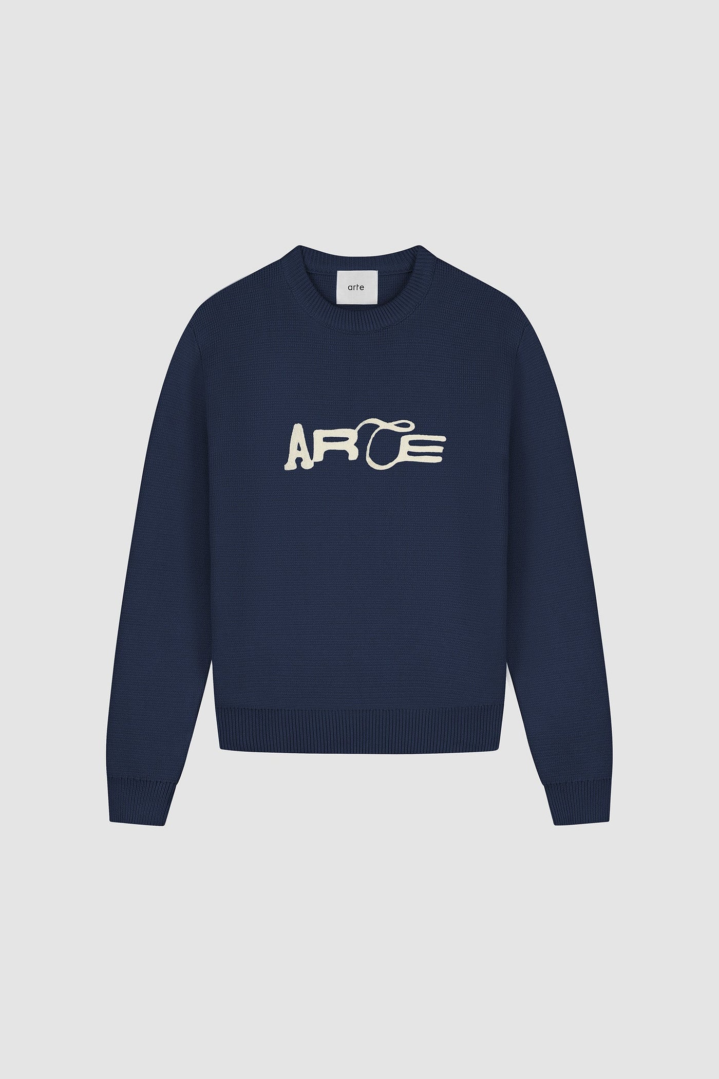 Logo Knit Sweater - Navy