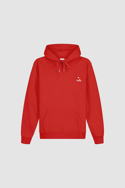 Heart Logo Hoodie - Red